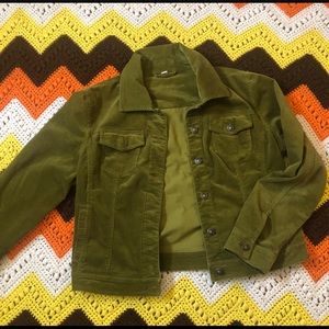 Olive green corduroy jacket